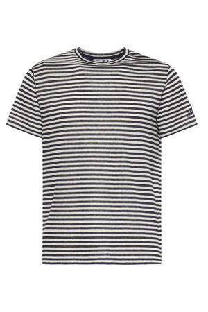 Dover Stripes Uomo Maglia A Righe In Cotone MC2 SAINT BARTH | T-shirt | DOV001000283L